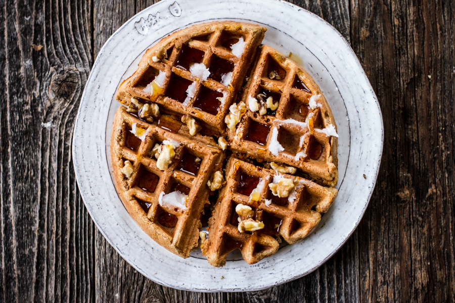 Gluten-Free Carrot Cake Waffles