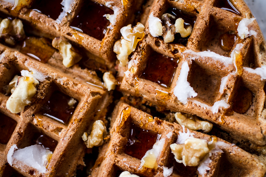 Gluten-Free Carrot Cake Waffles