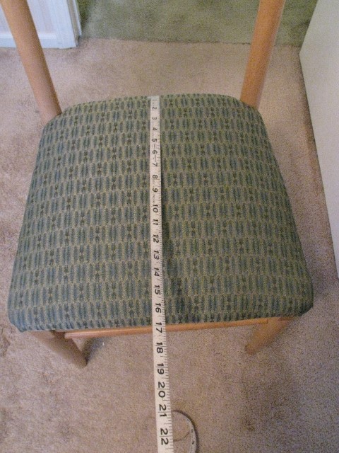 Measuring your chair