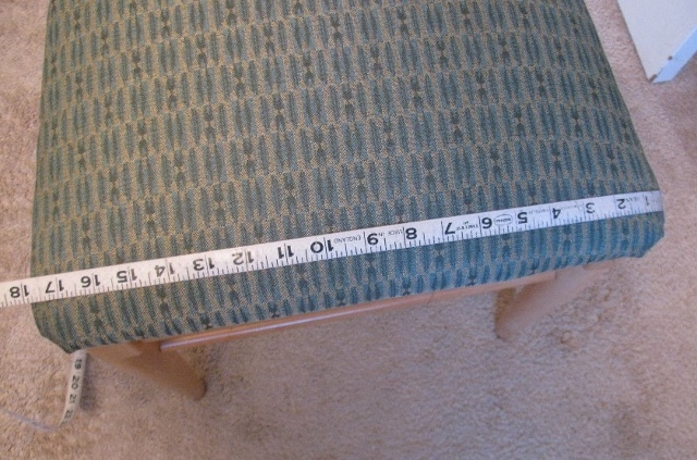 learning to measure a chair for a slipcover