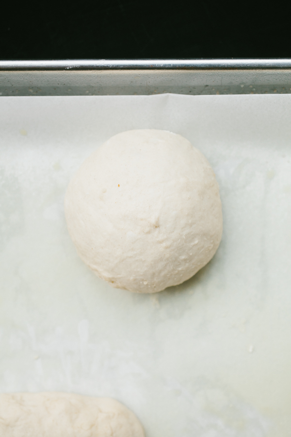 simple olive oil dough for pretzel rolls
