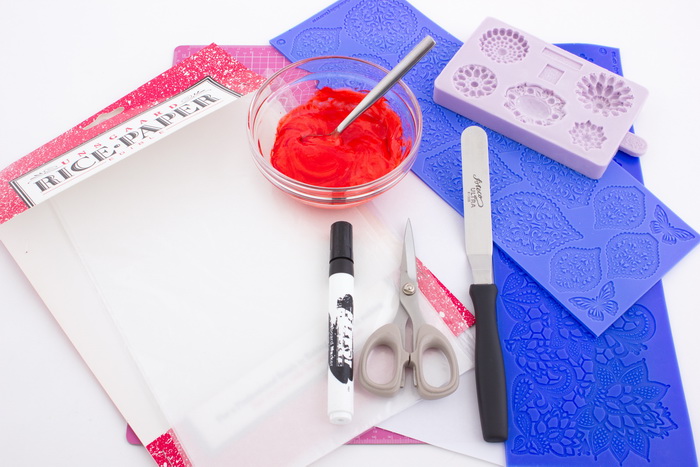 Lace flower materials