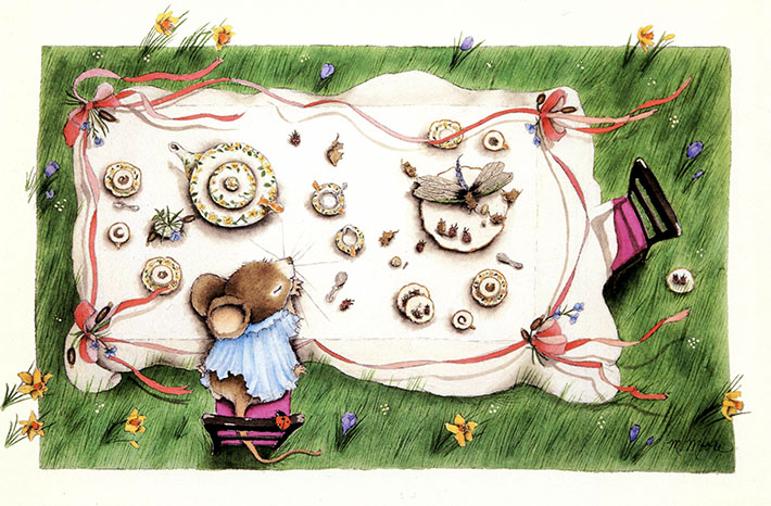 Mouse at a tea party