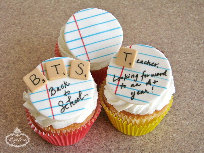 School Cupcake Toppers