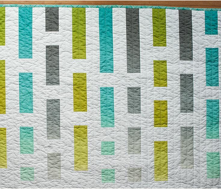 Ombre baby quilt 