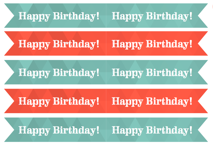 Printable cupcake toppers