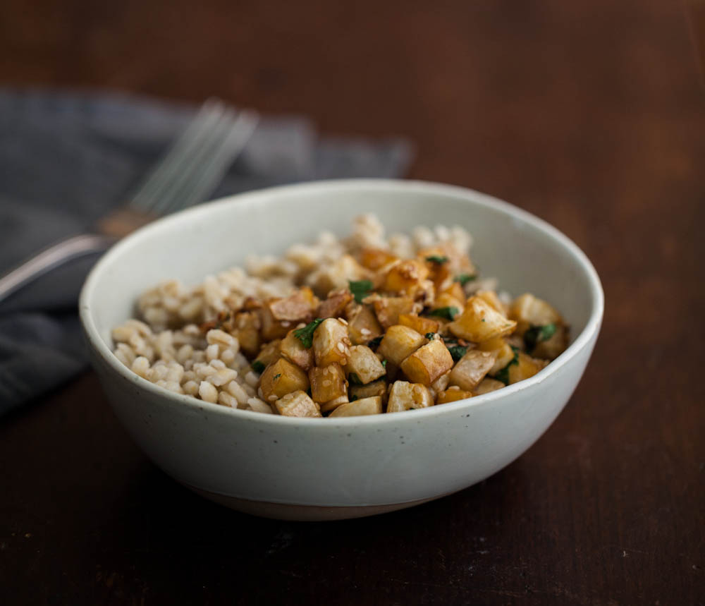 Sesame Roasted Turnips & Barley