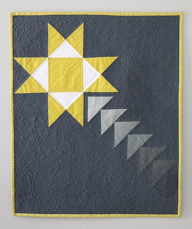 Shooting star mini quilt