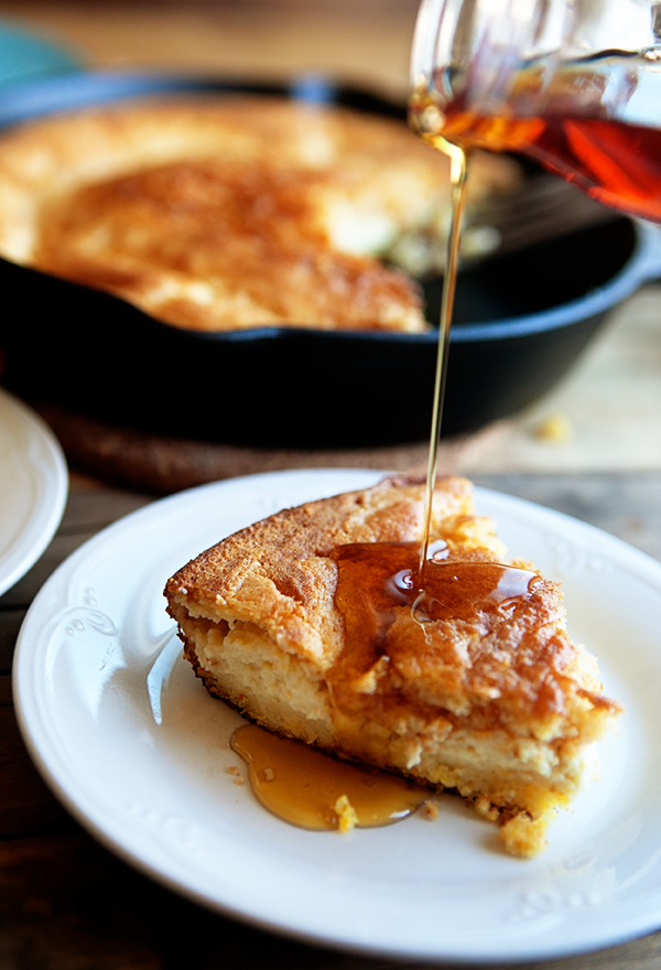 Skillet Corn Bread Pudding 