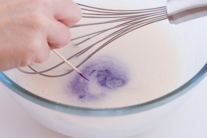 Stir in food colouring