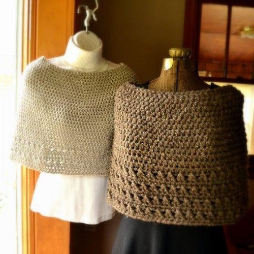 Summer or Winter Capelet Crochet Pattern