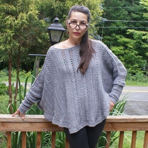 Sweater Poncho Crochet Pattern