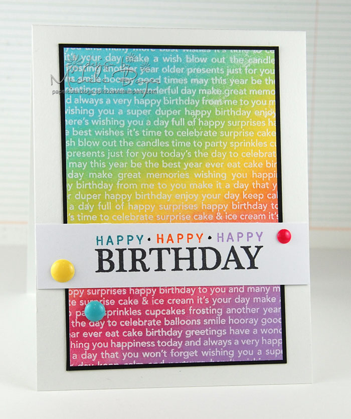 Rainbow card finished