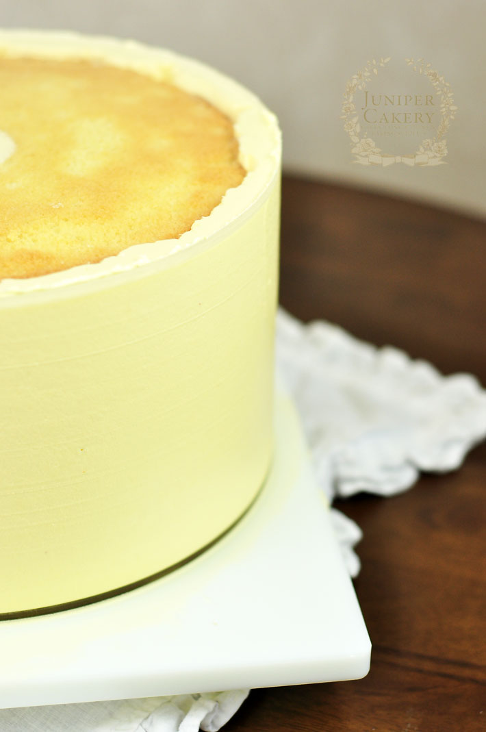Use CakeSafe's Buttercream Acrylic Disks for perfect frosting