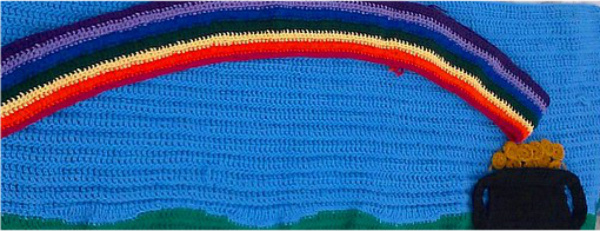 Crocheted Rainbow