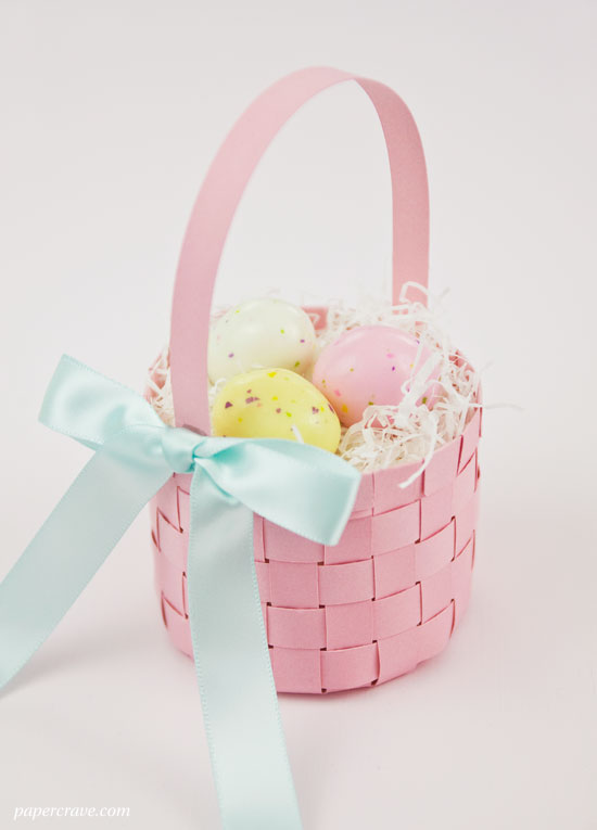 DIY Woven Paper Easter Basket
