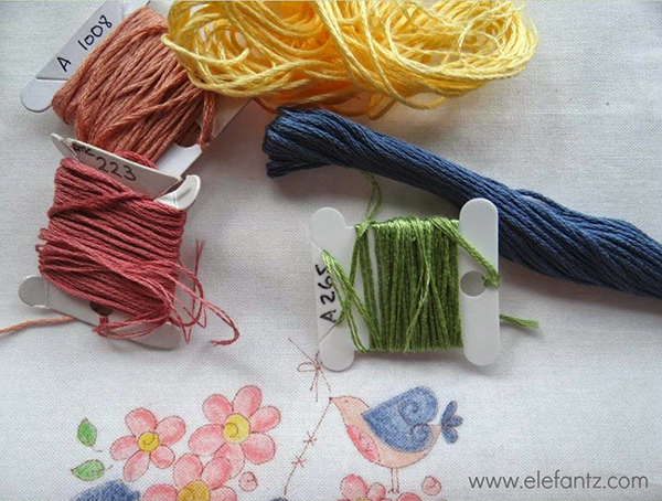 elefantz hand embroidery thread choices