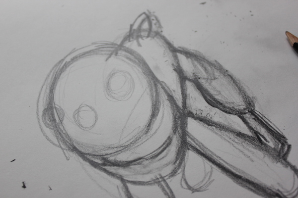 Foreshortening sketch