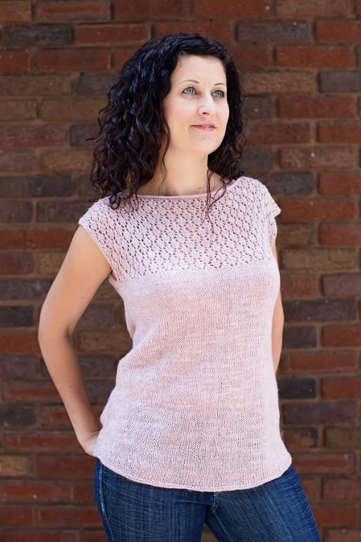 Plum Blossom tee knitting pattern