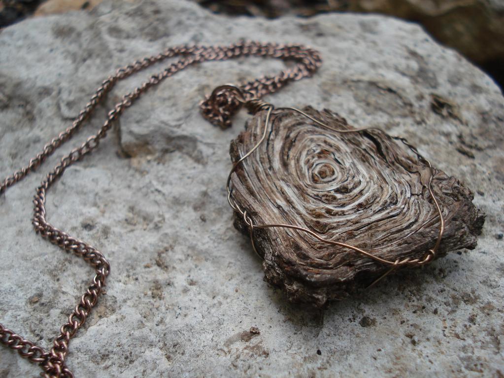 Wood Fragment Necklace