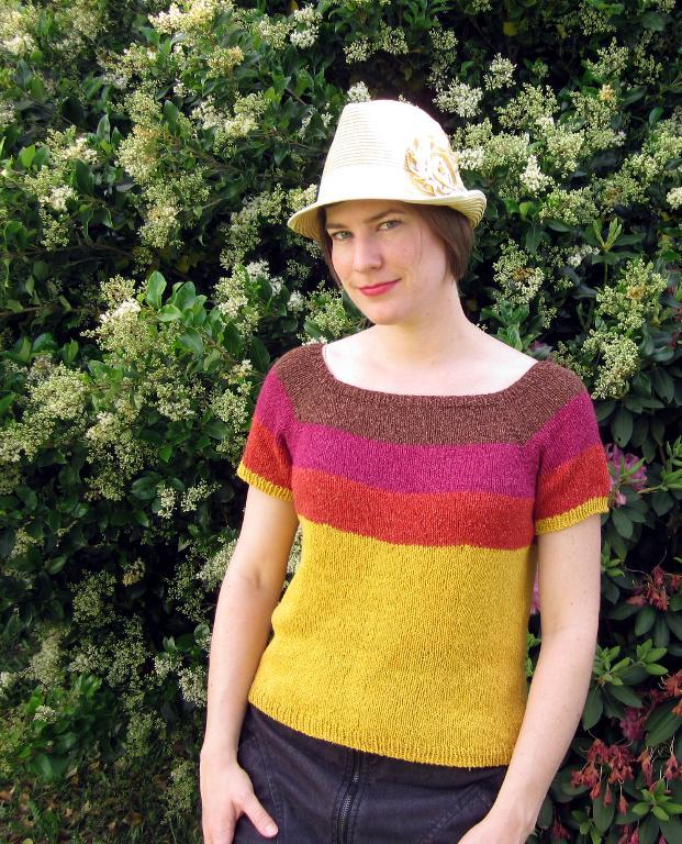 Sunburst Tee knitting pattern