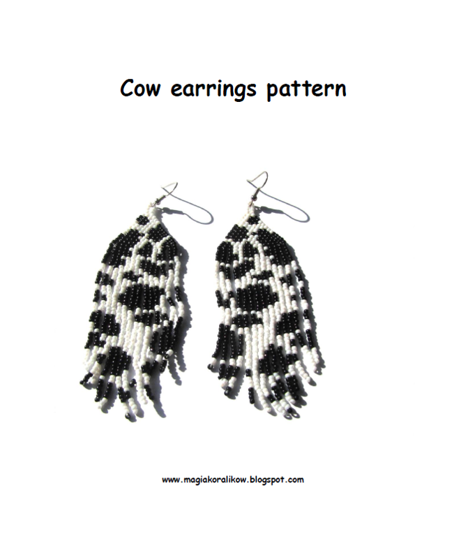 Cow Earrings tutorial