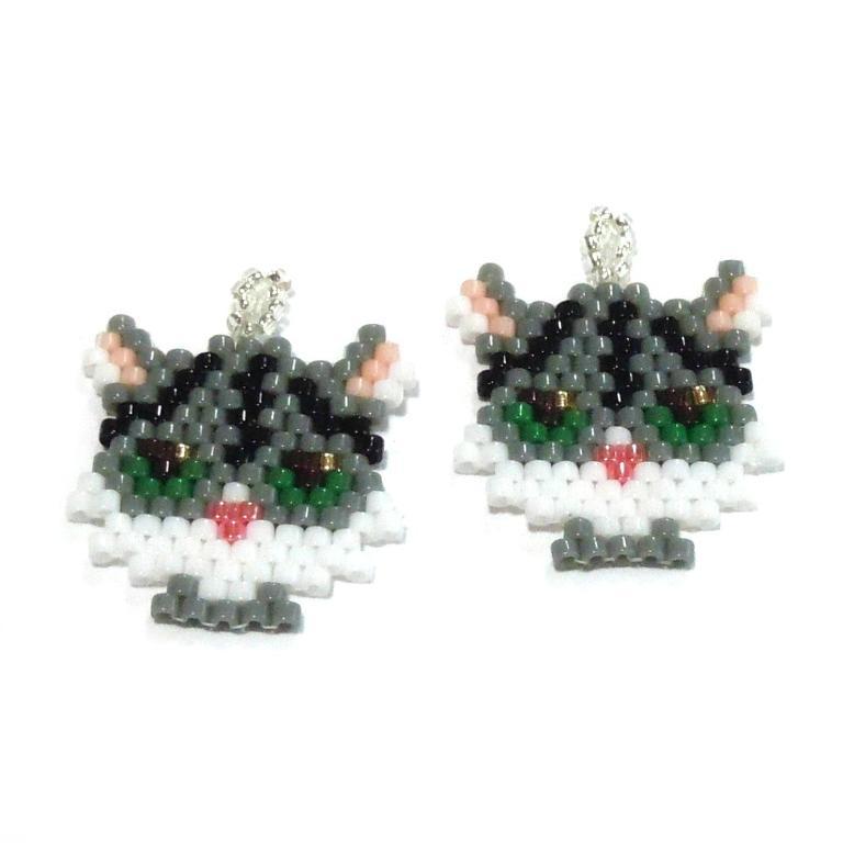 Small Anime Tabby Cat bead tutorial