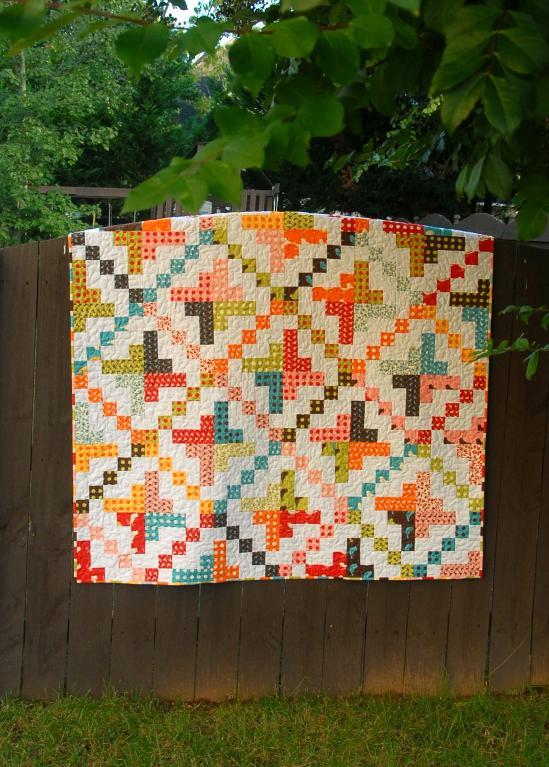 On a Jelly Roll quilt pattern