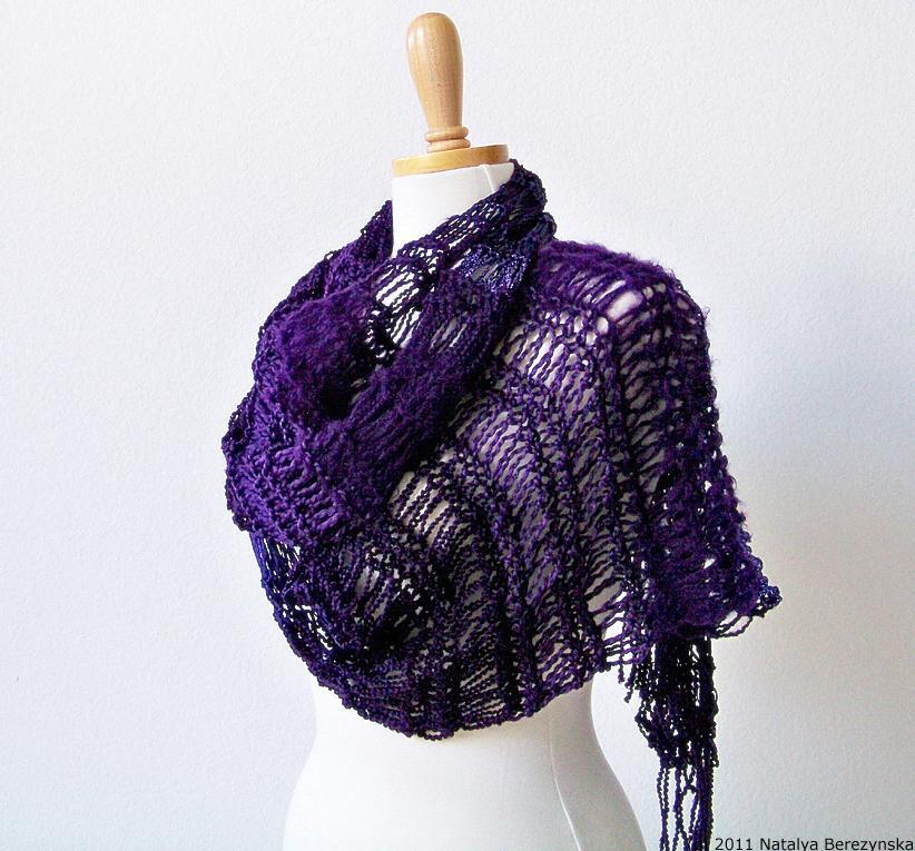 Knit Drop Stitch Scarf knitting pattern