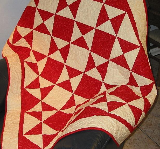 Triangles Galore Lap Quilt Pattern