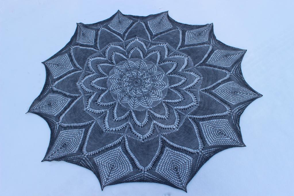 Star of Earth shawl knitting pattern