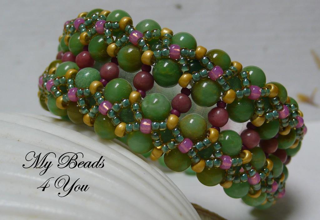 Desert Bloom in Green Bracelet