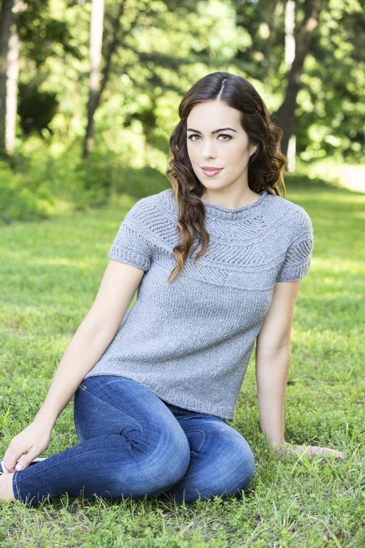 Diagonals Tee knitting pattern