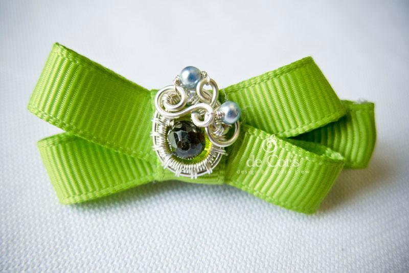 Apple Green Jewelry Hairclip by Corra
