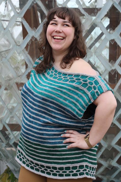 Umbre Love tee knitting pattern