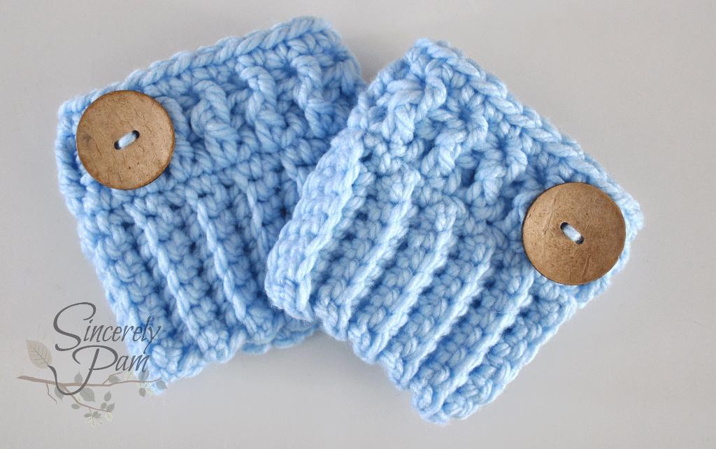 Chunky Boot Cuffs crochet pattern