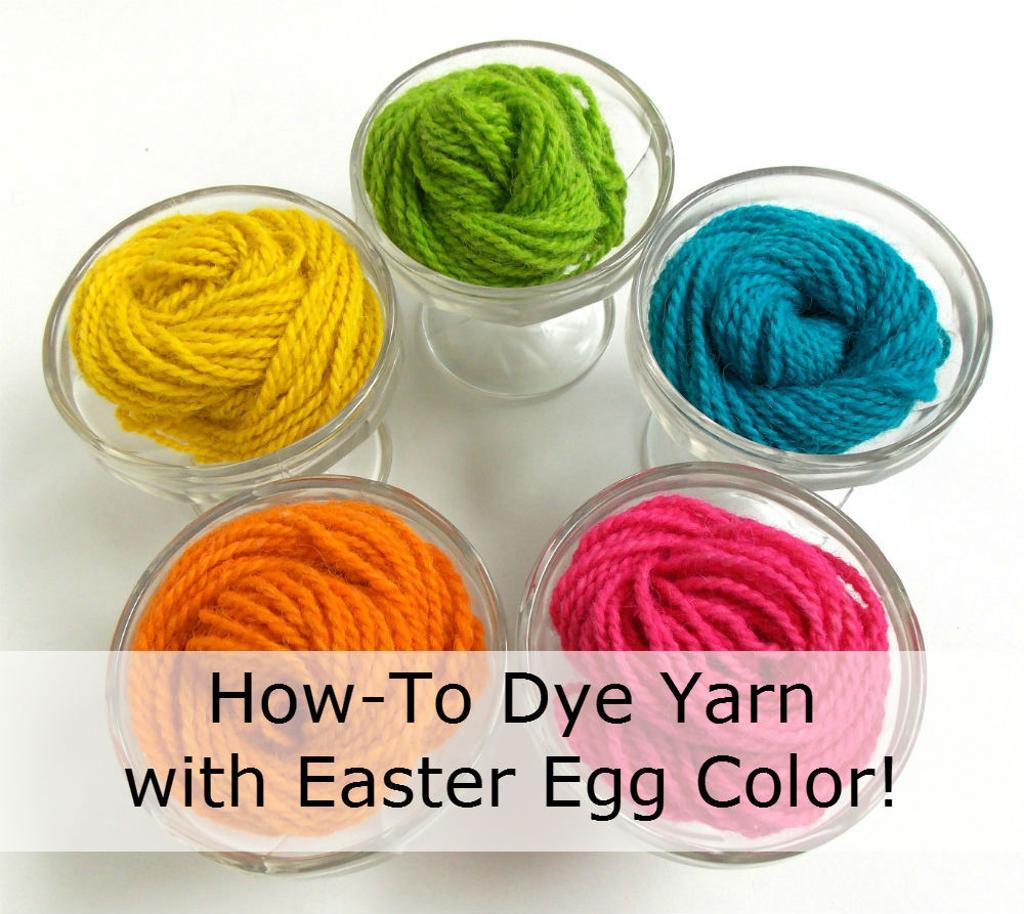 How-to Dye Yarn with Easter Egg Color!