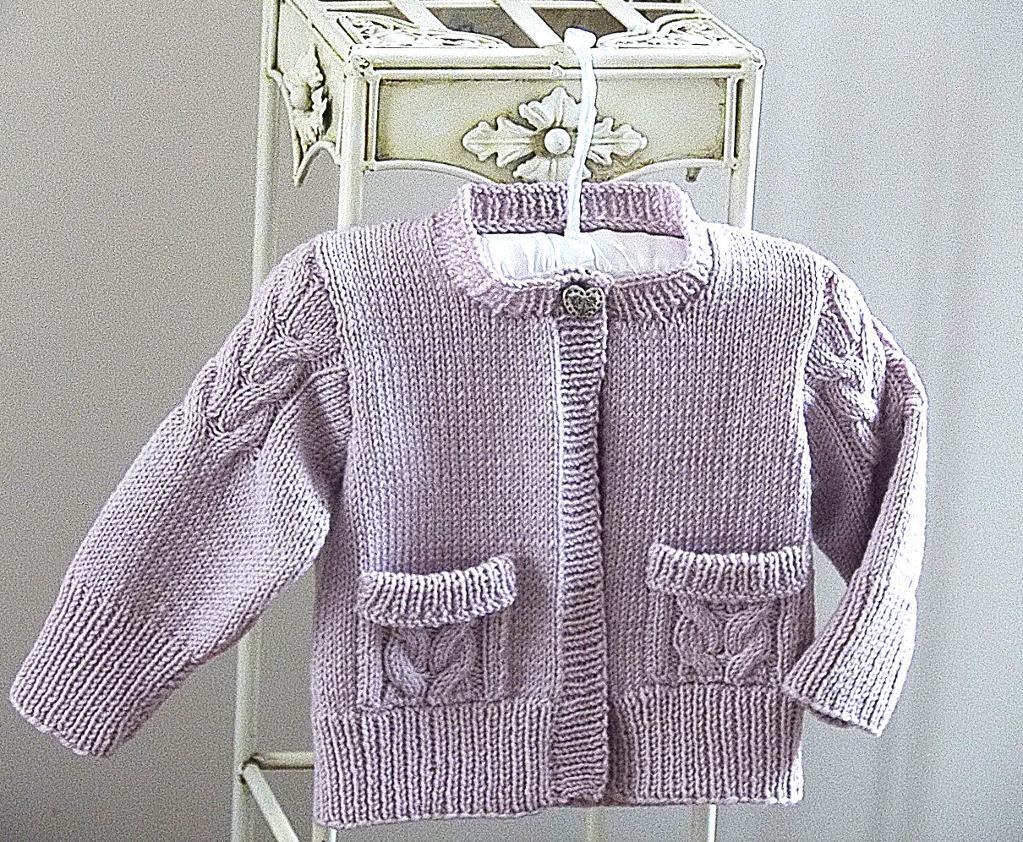 Child's Cardigan with Pockets knitting pattern