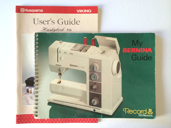 sewing machine manuals