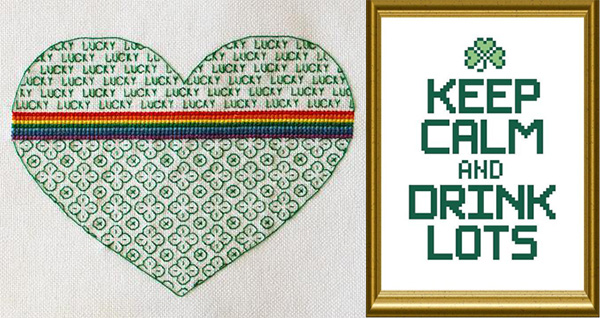 st patrick hand embroidery