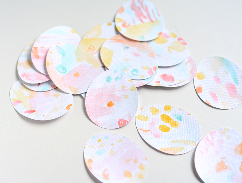 watercolor egg cut