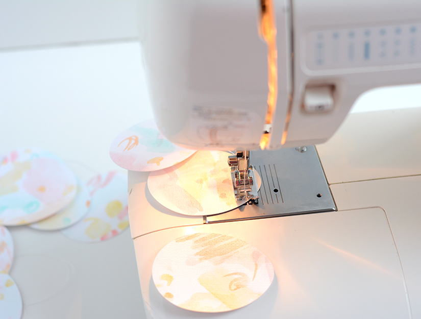 watercolor egg sewing