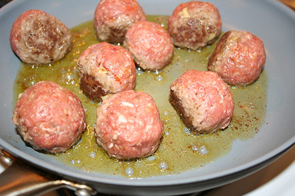 Flip the meatballs