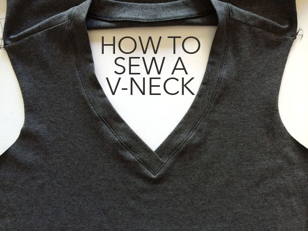 how to sew a v-neck
