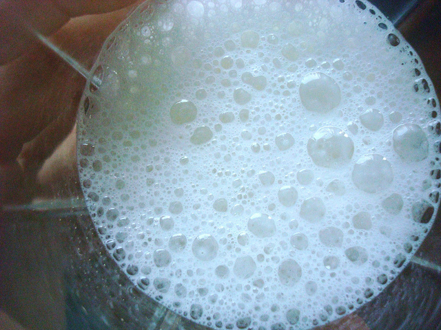 Froth in the microwave