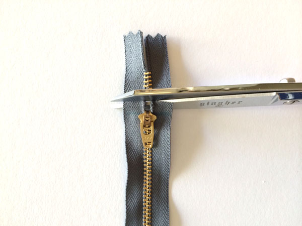 cut zipper