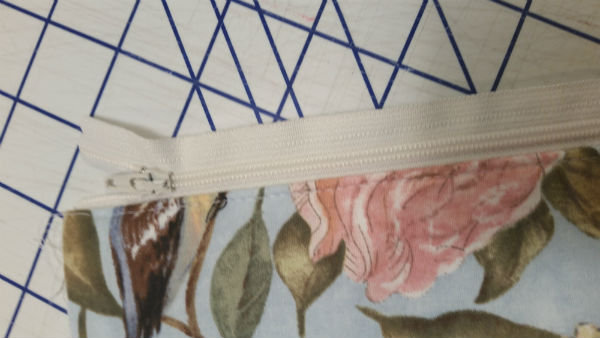 installing the bag zipper