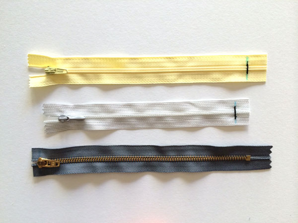 finished zippers