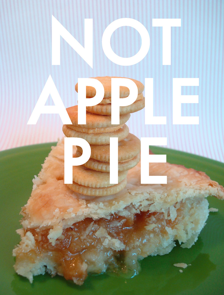 Mock apple pie