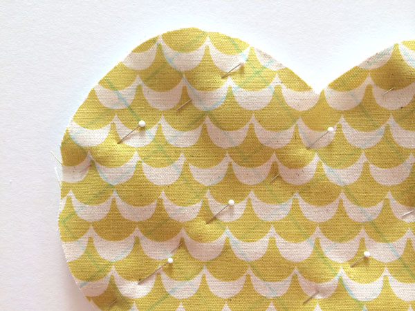 quilting pinned